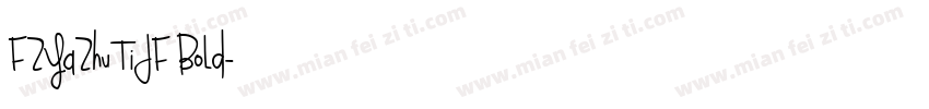 FZYaZhuTiJF Bold字体转换